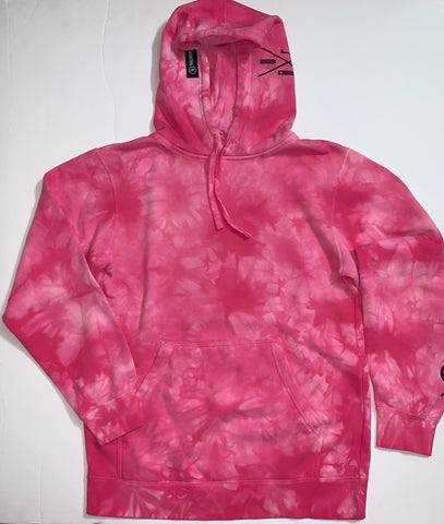 SLFE. (CA) PINK Mid-weight Tie Dye Hooded Pullover (unisex)
