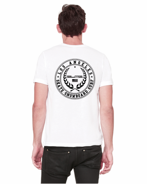 White Cotton Los Angeles Logo T-Shirt