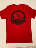 RED/BLACK (CA)LIFORNIA Dreamin (Logo Short Sleeve T-Shirt